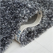 Safavieh Malibu Shag 5' Square Hand Tufted Rug in Charcoal