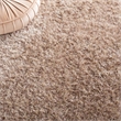 Safavieh Malibu Shag 5' Square Hand Tufted Rug in Natural