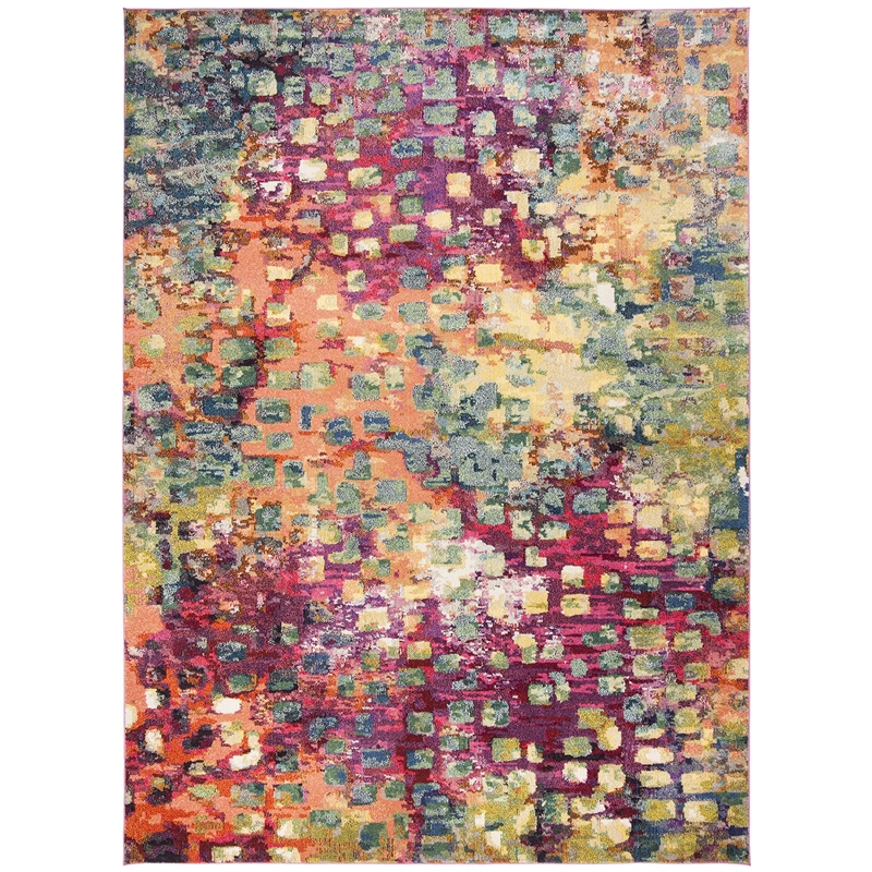 Safavieh Monaco 11' X 15' Power Loomed Polypropylene Rug in Pink