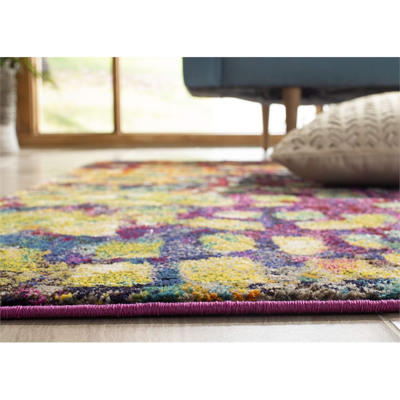 Safavieh Monaco 11' X 15' Power Loomed Polypropylene Rug in Pink