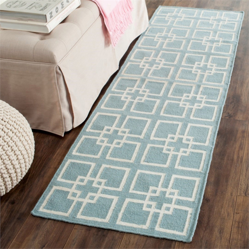 Safavieh Martha Stewart 3' X 5' Flatweave Rug in Geyser Blue