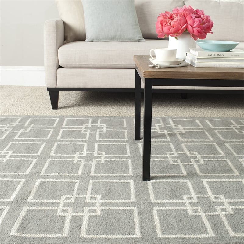 Safavieh Martha Stewart 6' X 9' Flatweave Rug in Geyser Blue