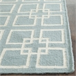 Safavieh Martha Stewart 7' Square Flatweave Rug in Geyser Blue