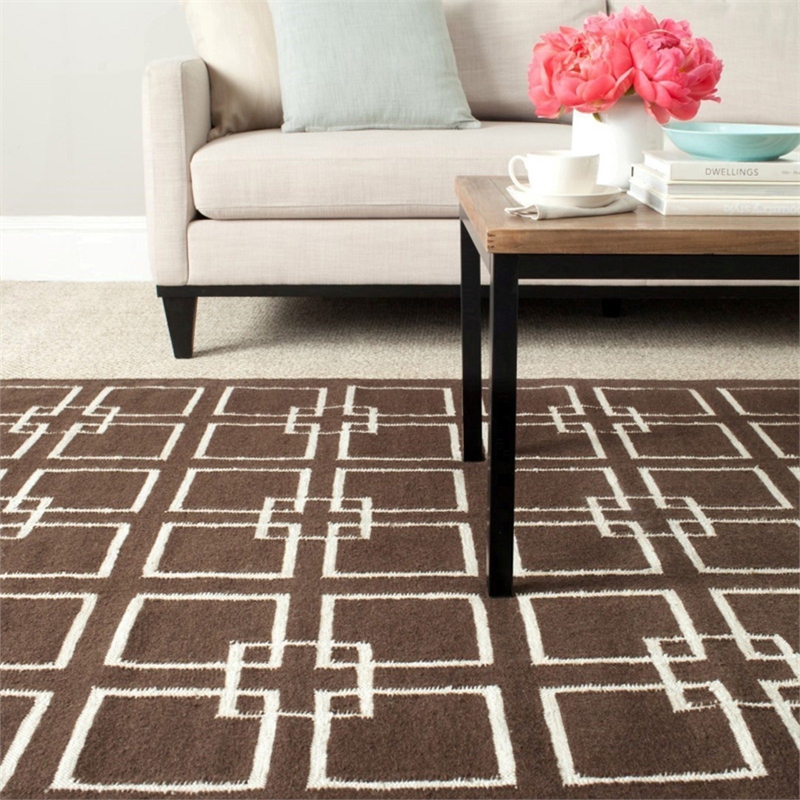 Safavieh Martha Stewart 9' X 12' Flatweave Rug in Geyser Blue