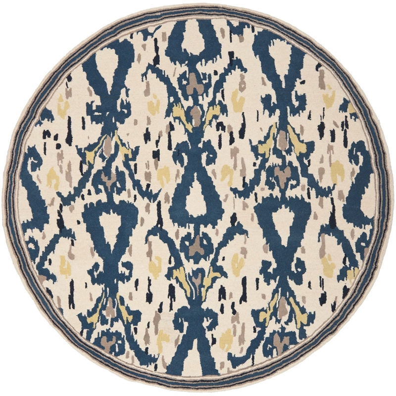 Safavieh Martha Stewart 8' Round Tufted Hand loomed Wool Rug