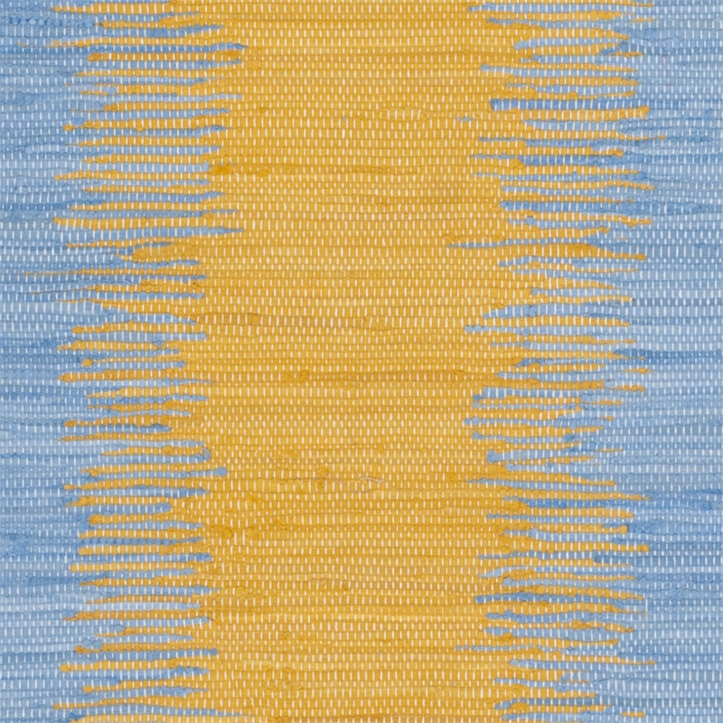 Safavieh Montauk 6' X 9' Hand Woven Cotton Pile Rug in Green and Gold