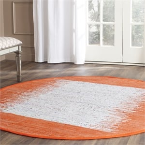 Safavieh Montauk 4' Round Hand Woven Cotton Rug