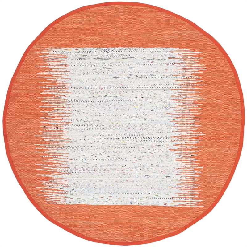 Safavieh Montauk 4' Round Hand Woven Cotton Rug