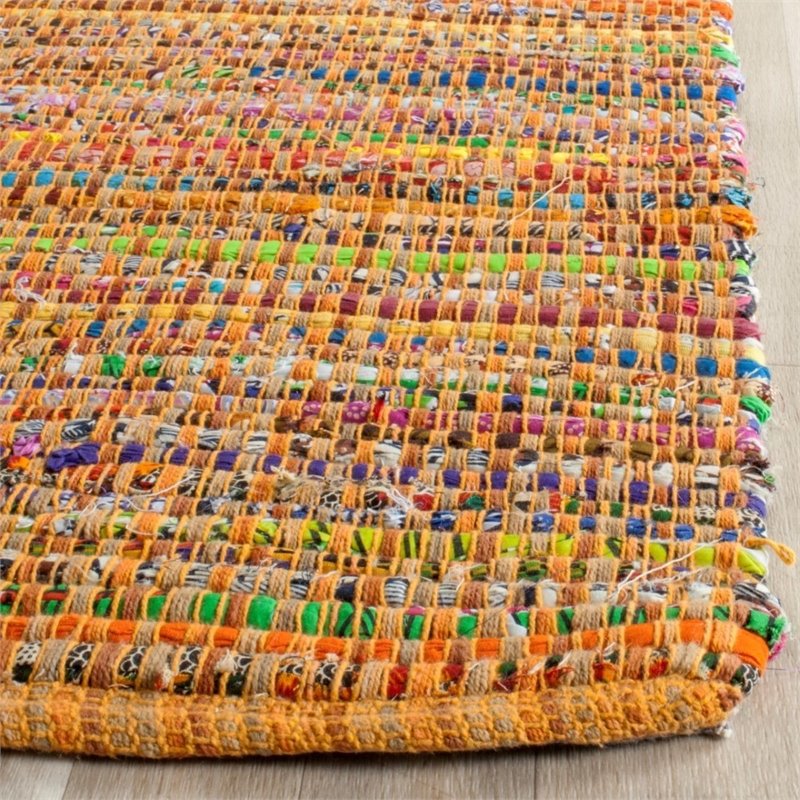 Safavieh Nantucket 4' X 6' Hand Tufted Cotton Pile Rug in Yellow