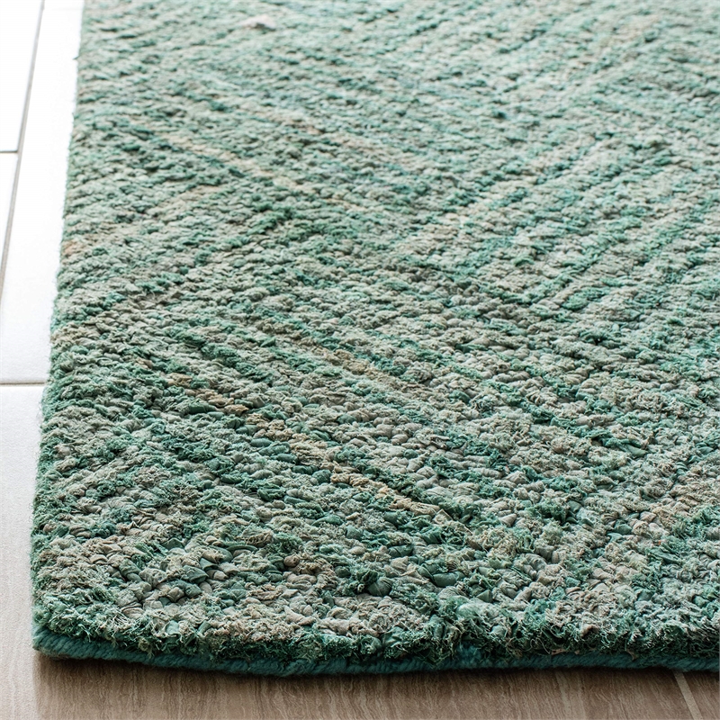 Safavieh Nantucket 5' X 7' Hand Tufted Cotton Pile Rug in Green