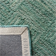 Safavieh Nantucket 8' Round Hand Tufted Cotton Pile Rug in Green