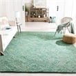 Safavieh Nantucket 8' Square Hand Tufted Cotton Pile Rug in Green