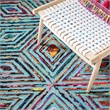 Safavieh Nantucket 9' X 12' Hand Tufted Cotton and Wool Rug in Blue