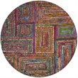 Safavieh Nantucket 4' Round Hand Tufted Rug in Charcoal