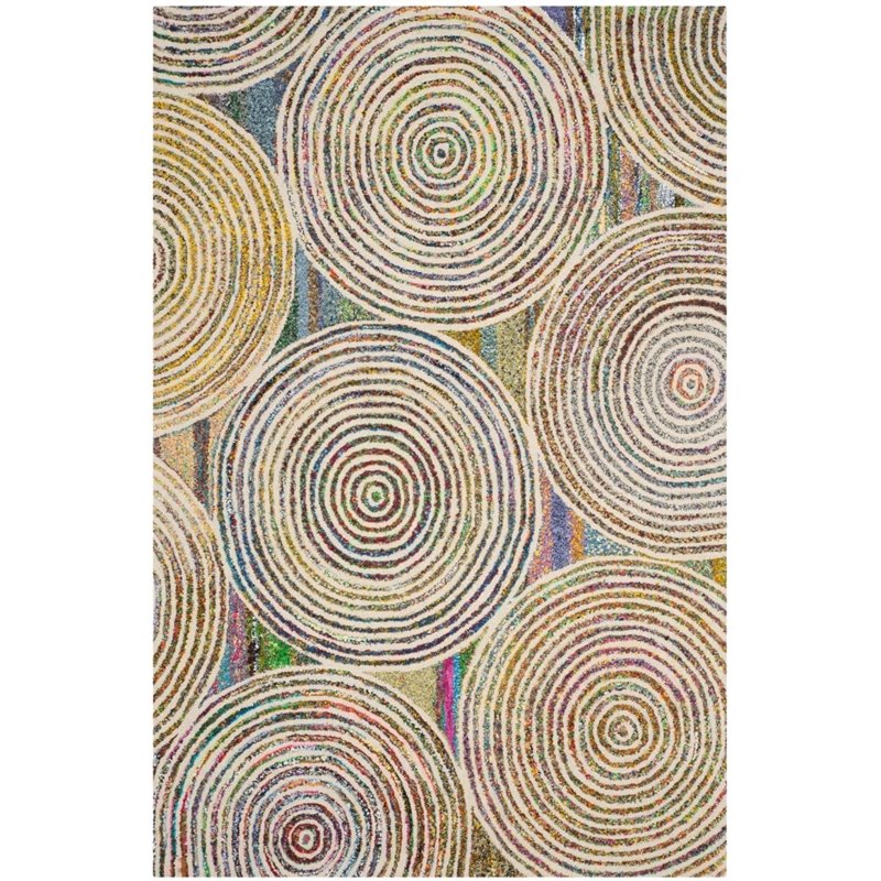 Safavieh Nantucket 2' X 3' Hand Tufted Cotton and Wool Rug in Beige