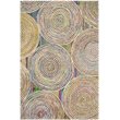 Safavieh Nantucket 4' Round Hand Tufted Cotton Wool Rug in Beige