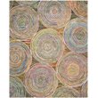 Safavieh Nantucket 4' Round Hand Tufted Cotton Wool Rug in Beige