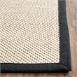 Safavieh Natural Fiber 6' Square Power Loomed Sisal Rug