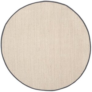 Safavieh Natural Fiber 6' Round Power Loomed Sisal Rug