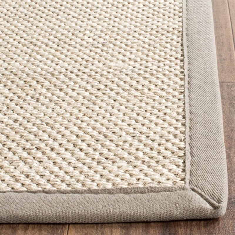 safavieh natural fiber 6' square power loomed sisal rug