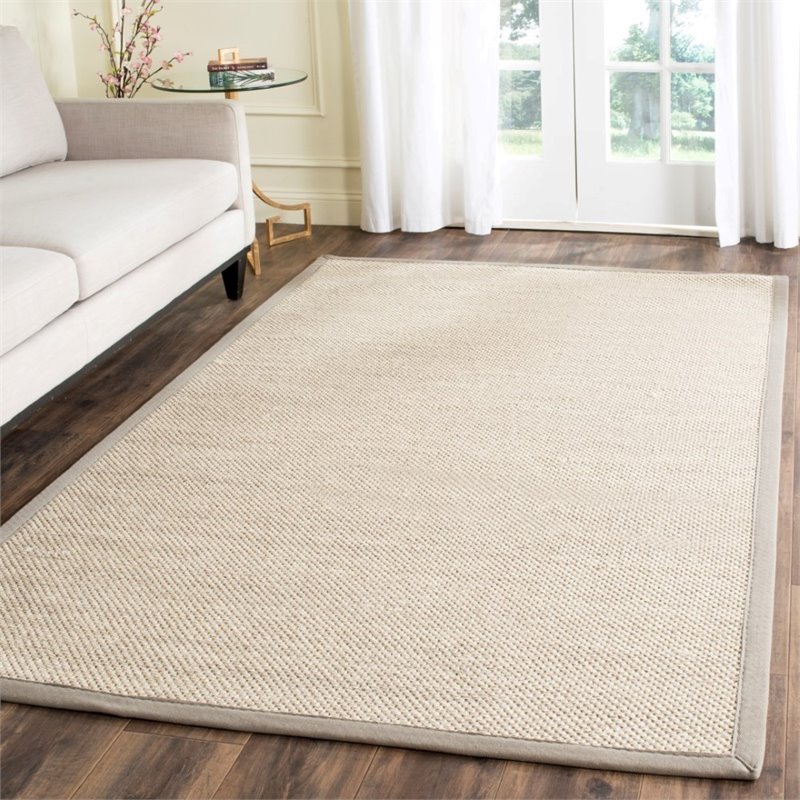 safavieh natural fiber 6' square power loomed sisal rug