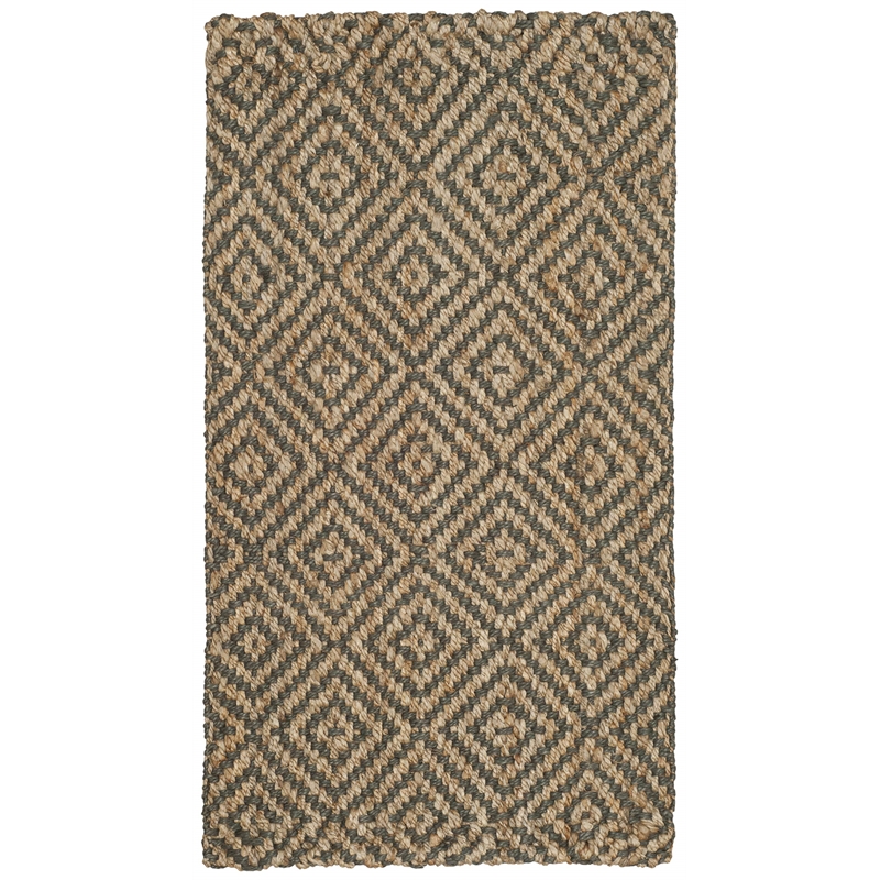 Safavieh Natural Fiber 6' X 9' Hand Woven Jute Rug in Natural and Gray