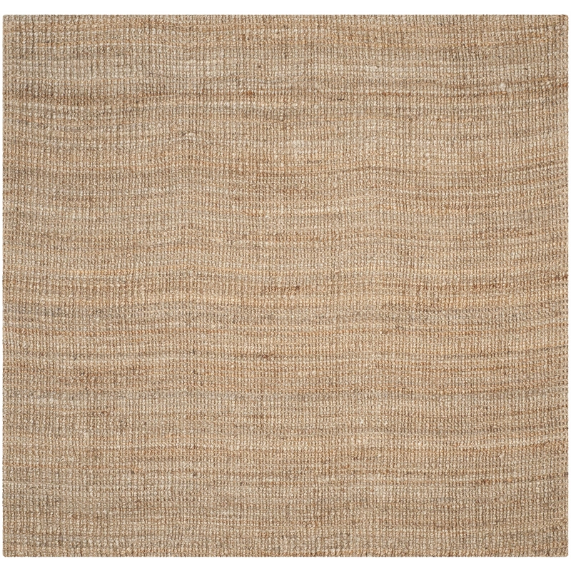 Safavieh Natural Fiber 7' Square Hand Woven Jute Rug in Natural