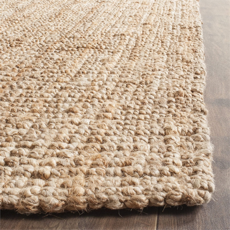 Safavieh Natural Fiber 7' Square Hand Woven Jute Rug in Natural