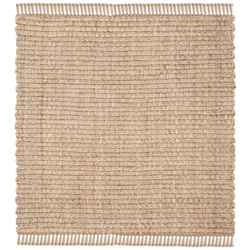 Safavieh Natural Fiber 6' Square Hand Loom Jute Rug in Natural