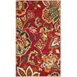 Safavieh Newbury 3' X 5' Power Loomed Rug in Red and Ivory