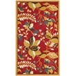 Safavieh Newbury 3' X 5' Power Loomed Rug in Red and Gold