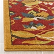 Safavieh Newbury 3' X 5' Power Loomed Rug in Red and Gold