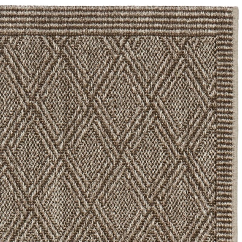 Safavieh Palm Beach 2' X 3' Power Loomed Sisal and Jute Rug in Silver
