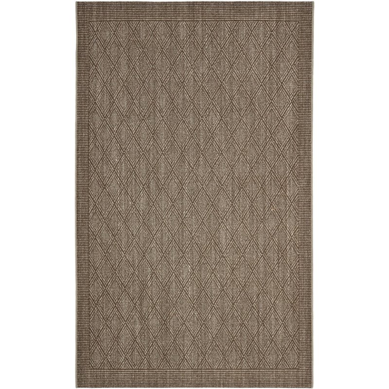 Safavieh Palm Beach 2' X 3' Power Loomed Sisal and Jute Rug in Silver