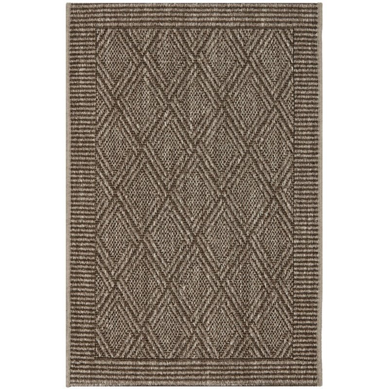 Safavieh Palm Beach 2' X 3' Power Loomed Sisal and Jute Rug in Silver