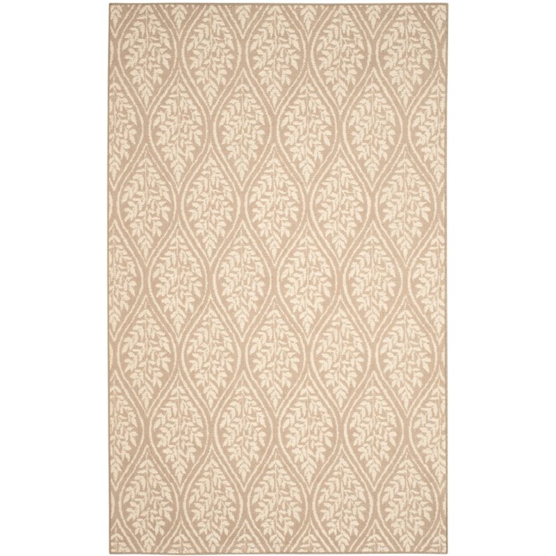 Safavieh Palm Beach 5' X 8' Hand Woven Rug in Sand and Natural
