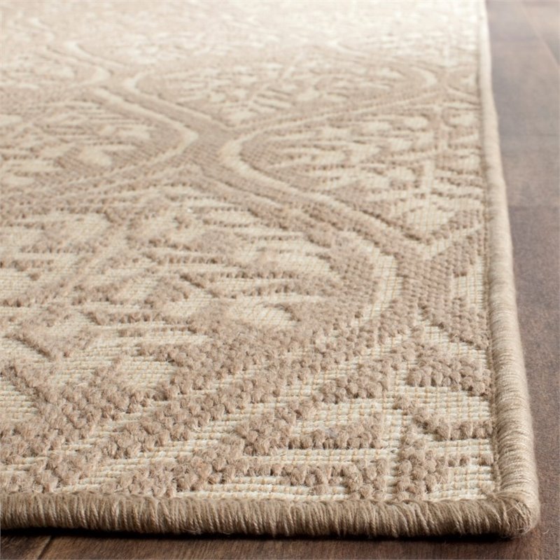 Safavieh Palm Beach 5' X 8' Hand Woven Rug in Sand and Natural