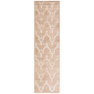 Safavieh Paradise 2'-2&quot X 8' Viscose Power Loomed Rug in Caramel / Cream