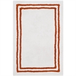 Safavieh Plush Master Bath 2' X 3' Hand Tufted Cotton Rug in Rust (Set of 2)
