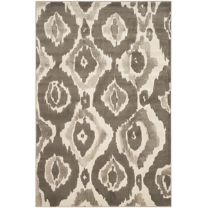 Safavieh Porcello 3'-0&quot x 5'-0&quot Power Loomed Rug in Ivory / Dark Gray