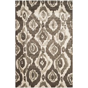 Safavieh Porcello 5'-2&quot x 7'-6&quot Power Loomed Rug in Ivory / Dark Gray
