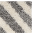 Safavieh Portofino Shag 4' X 6' Power Loomed Rug in Ivory and Gray