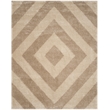 Safavieh Portofino Shag 8' X 10' Power Loomed Rug in Ivory and Gray