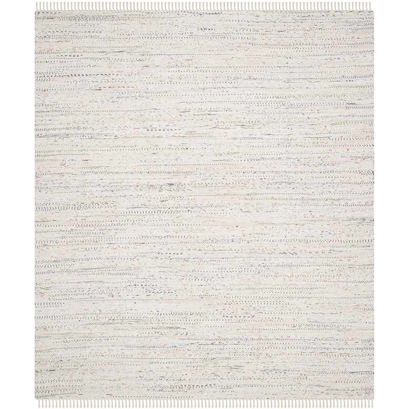 Safavieh Rag 10' X 14' Hand Woven Cotton Rug in Ivory