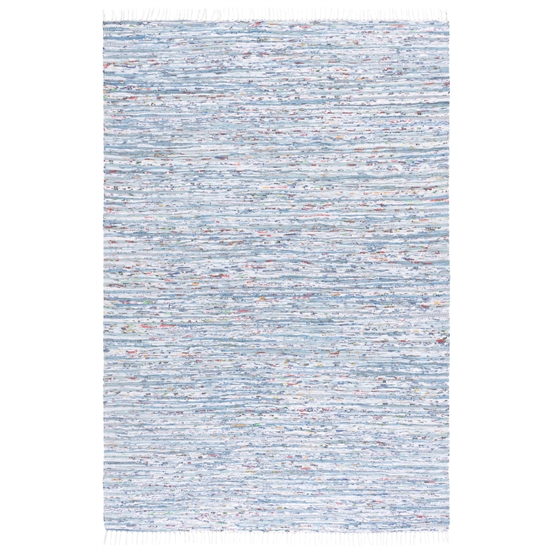 Safavieh Rag 6' X 9' Hand Woven Cotton Rug in Light Blue