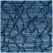 Safavieh Retro 6' Square Power Loomed Rug in Blue and Dark Blue