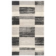 Safavieh Retro 3' X 5' Power Loomed Rug in Black and Light Gray