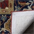 Safavieh Royalty 7' Square Hand Tufted Wool Rug in Rust and Navy