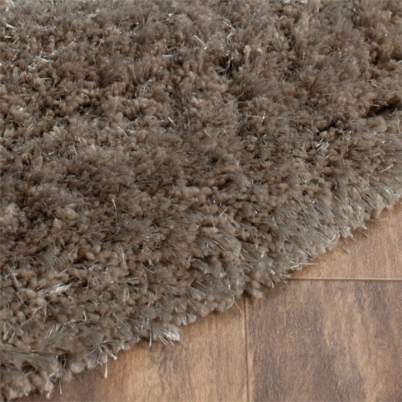 Safavieh South Beach Shag 4' X 6' Hand Tufted Rug in Silver