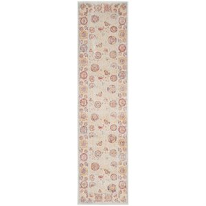 Safavieh Sevilla 9'6&quot X 13' Power Loomed Viscose Rug in Silver
